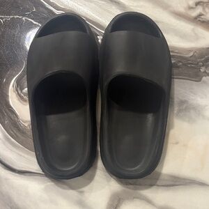 Black Slide Sandals